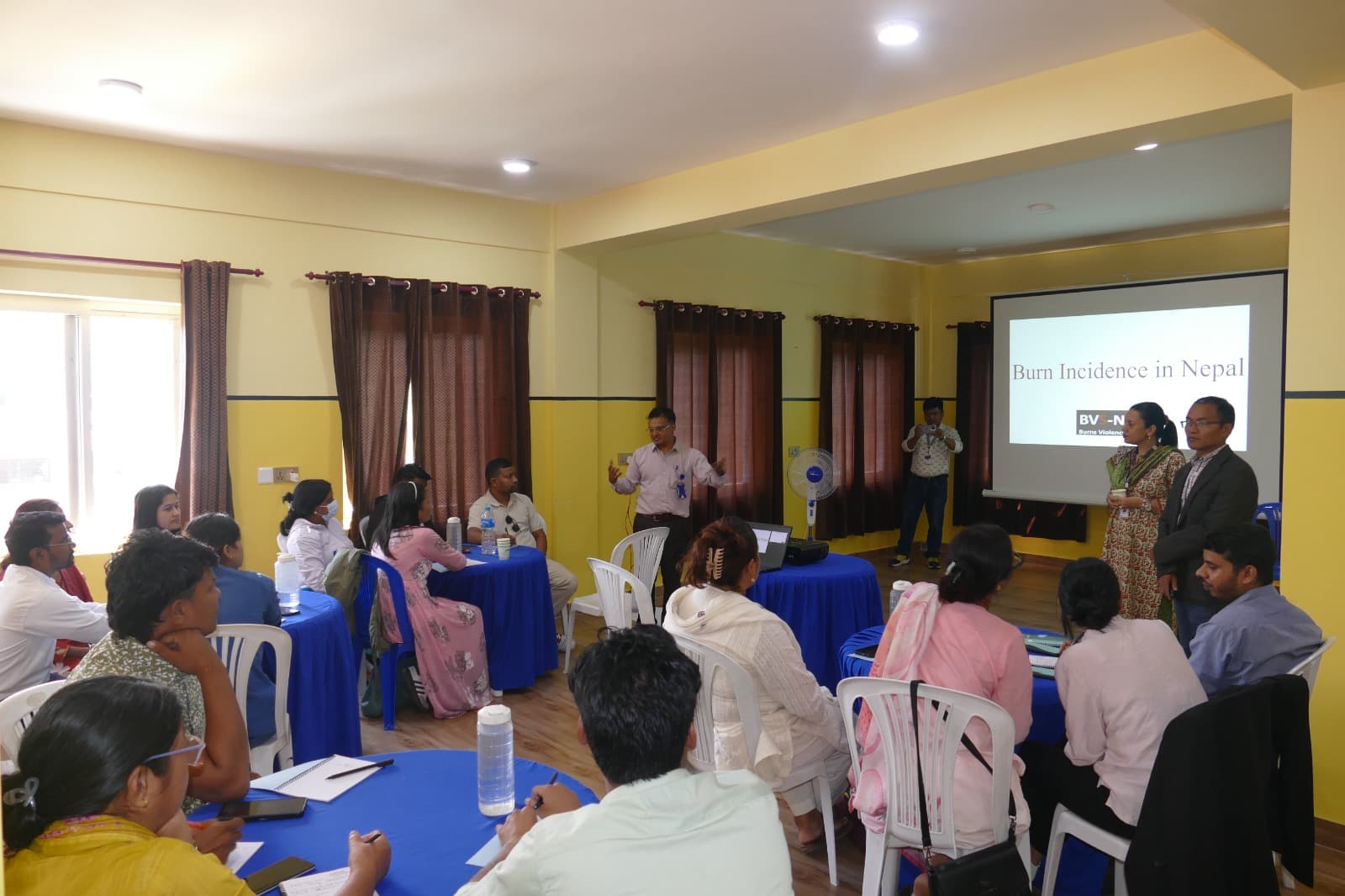 Session on the epidemiology of burns - burn incidence in Nepal