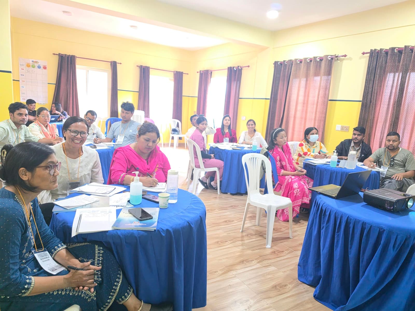 Participants at the start of day two