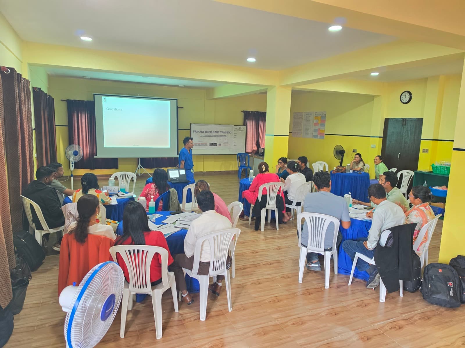 Question and answer session with participants