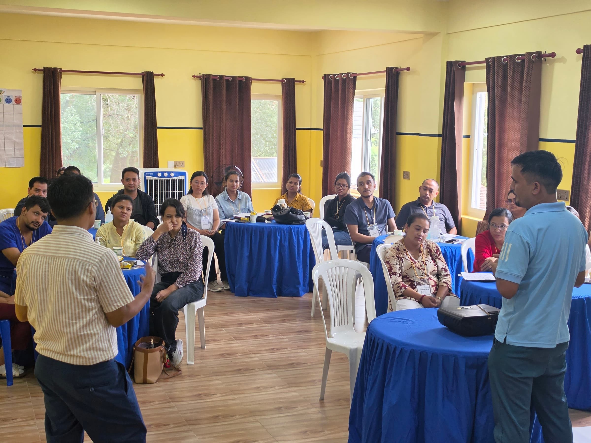 Group discussion among participants