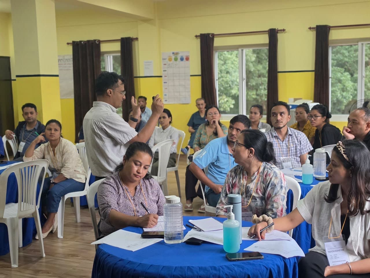 Participants taking part in the discussion