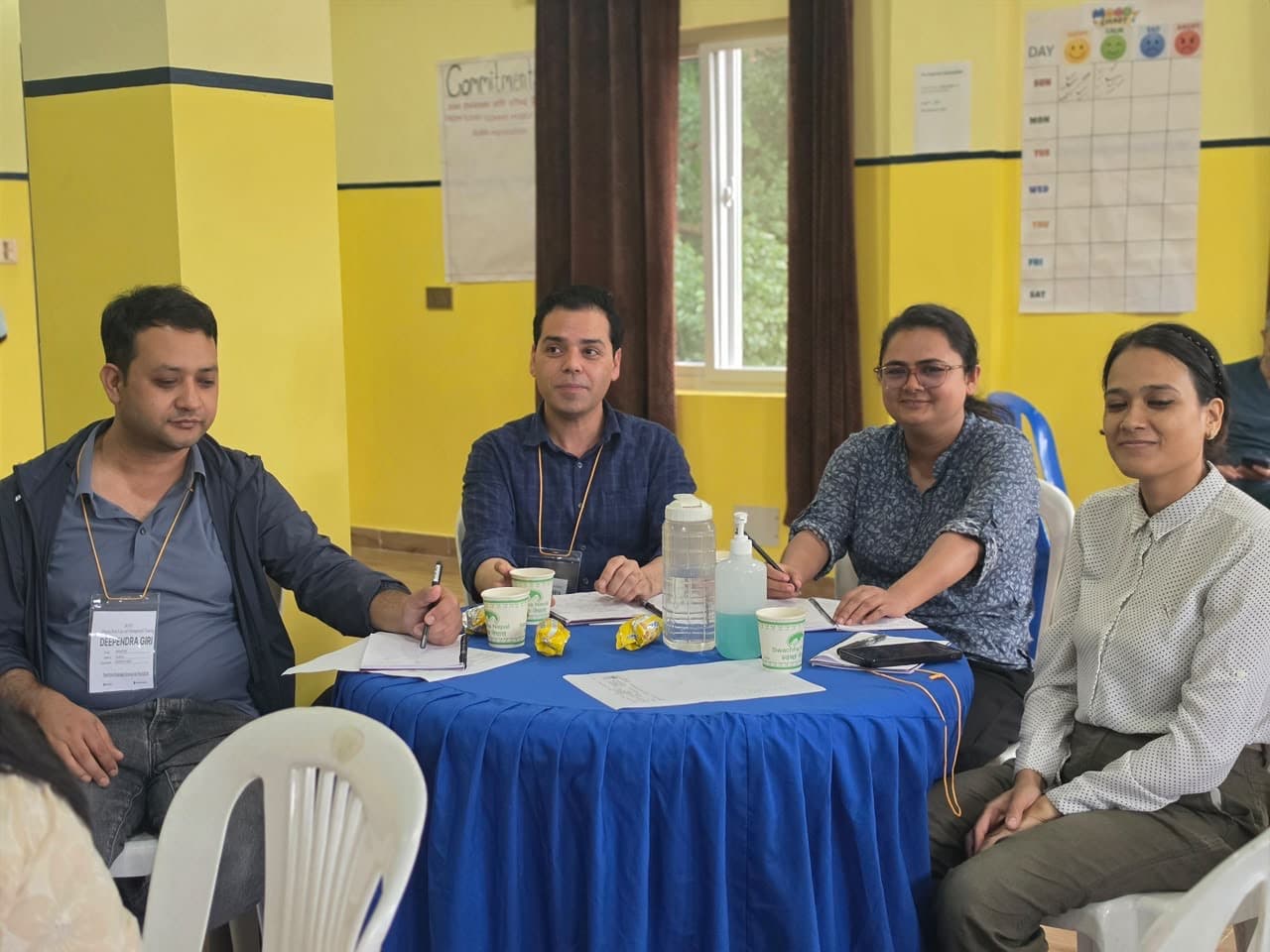 Group work during the fluid management workshop
