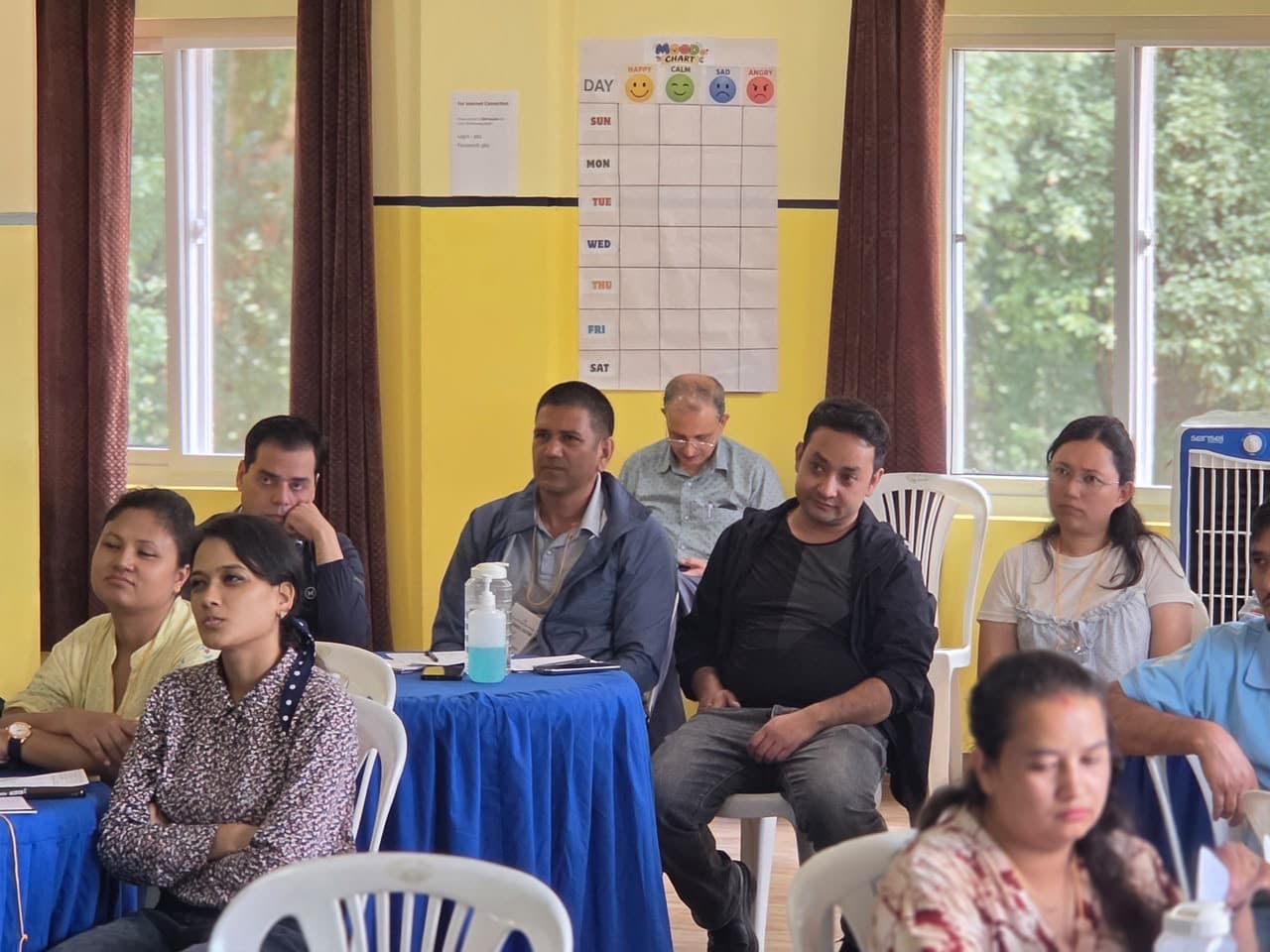Participants during the day two sessions