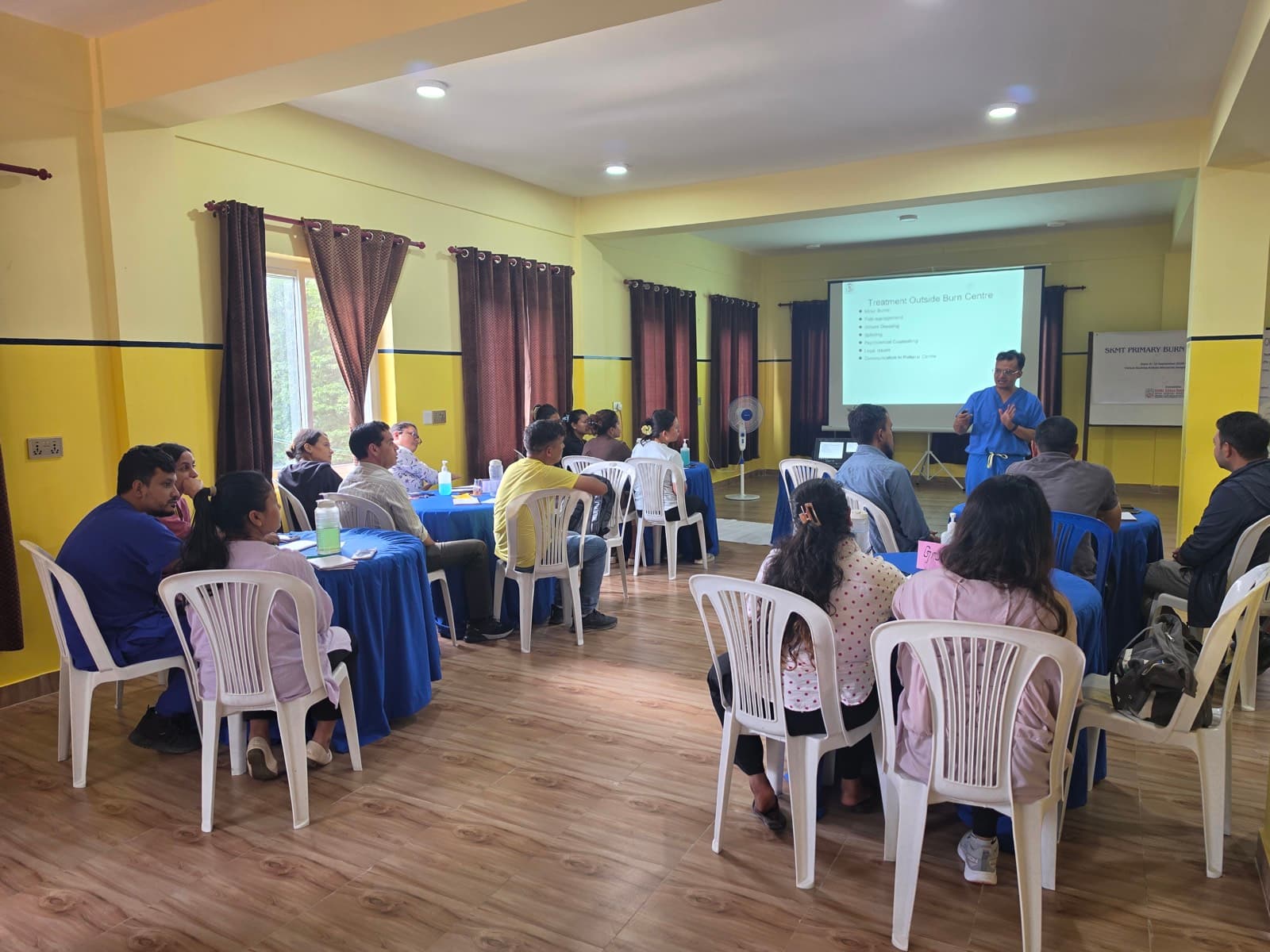 Participants during the session on care beyond the burn centre