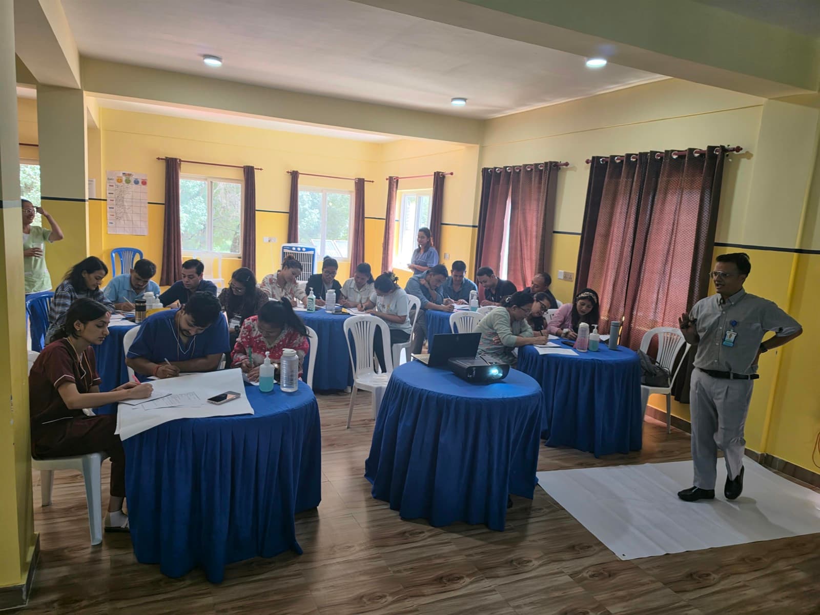 Practical problem-solving during the morning session